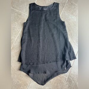 RUDSAK Black Mesh Detail Top